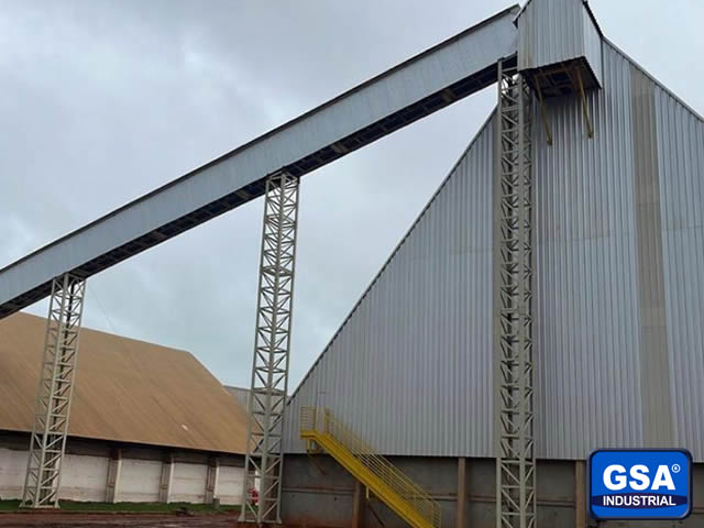 GSA Industrial: Fita transportadora externa para caroço de algodão em Sinop MT